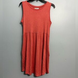 NWT Maurice’s Medium Coral Sleeveless Fit & Flare Dress